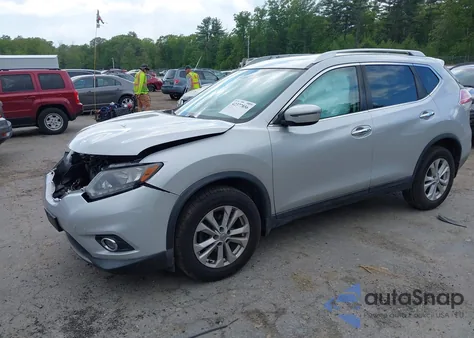 2016 Nissan Rogue Sv из США, поврежденный, VIN KNMAT2MV5GP667984